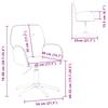 Swivel Chair 54 X 55 X 90 Cm Black Velvet
