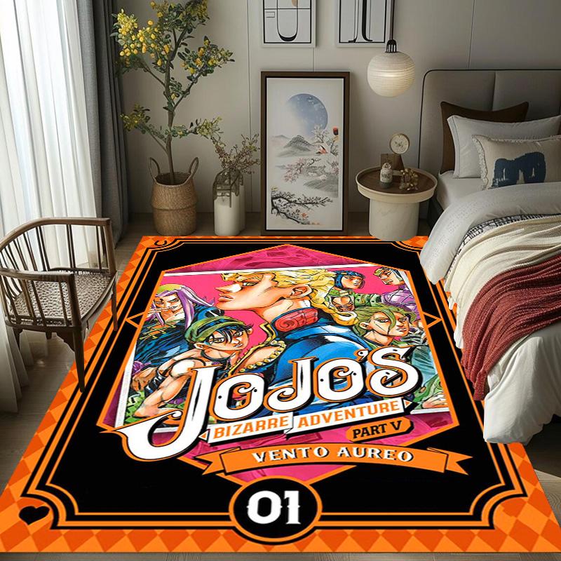 JoJo's Bizarre Adventure: Epic Characters Vibrant Art carpet Living room and bedroom mats printing Christmas gifts Fashion Art
