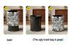 Hemu Cheng High-Capacity Lidless Double-Layer Trash Can for Home and Office