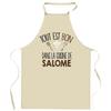 Planetee Tablier Tout Est Bon Dans La Cuisine De SALOME | Cadeau Original Prénom Pour Cuisinière | Vêtement Blouse Protection