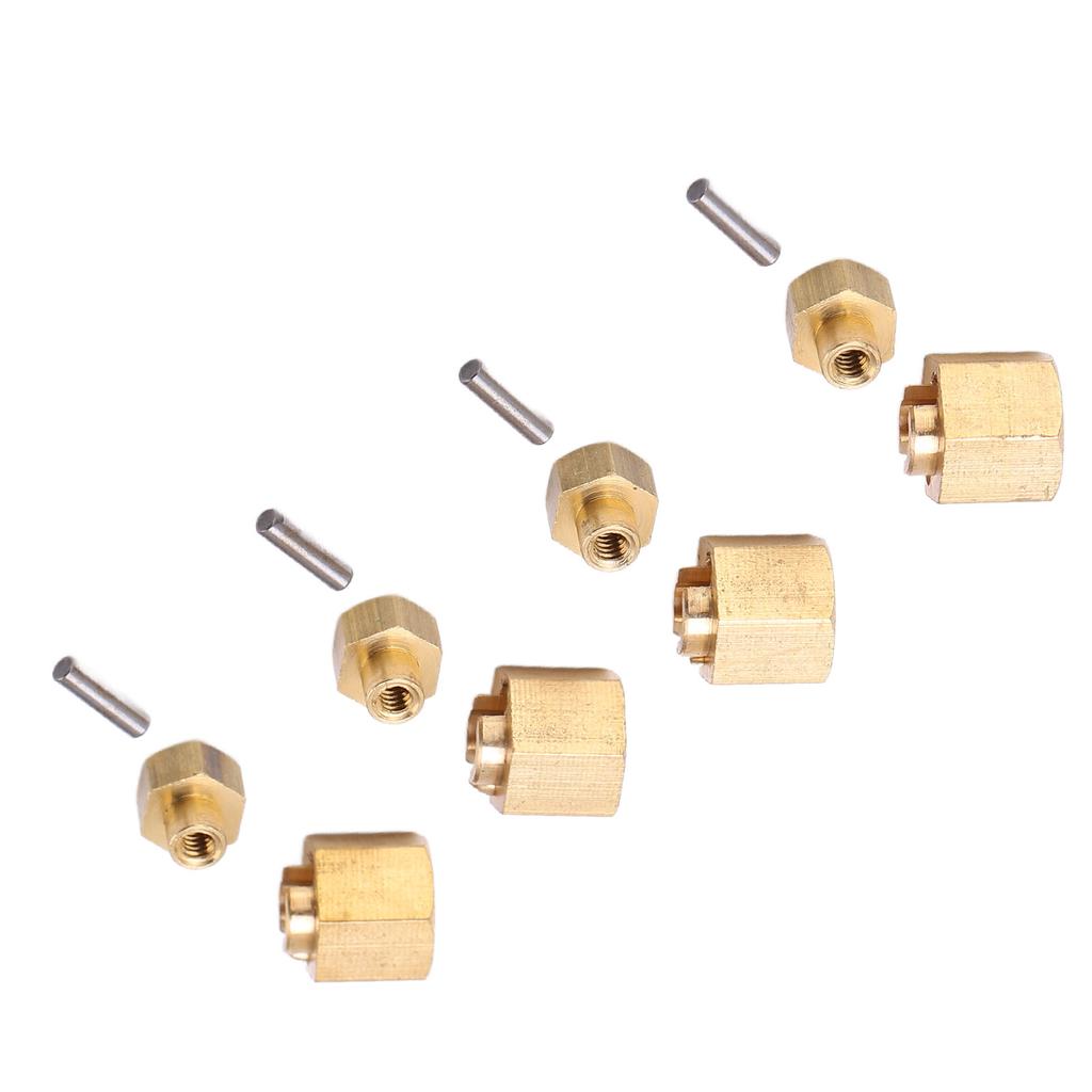 Brass 7MM Wheel Hex Extended Adapter for Axial SCX24 AXI90081124 RC Car Upgrade Parts