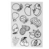 8pcs Fruit Vegetable Pattern Heat Shrink Sheet BOPS Shrink Plastic Sheets  DIY Pendant
