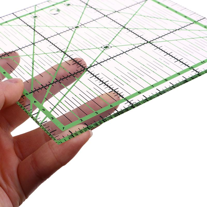 Diy Hand Tool Patchwork Ruler Square Shape Tailor Yardstick Cloth Cutting Rulers
