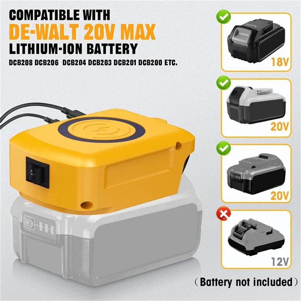 Usb-C Adapter Dewalt 18V-20V Li-Ion