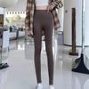 Ice Leather Yoga Pencil Pants Mesh Female Tight Trousers Women Sharkskin Pants  for Summer