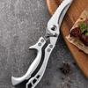 Stainless Steel Food Scissors Multi-function Kitchen Scissors Chicken Bone Meat Scissors Kitchen Cutting Knife Cooking Knife Bar