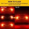 2X Error CANBUS Free 7440 Flash 7444 LED Strobe Brake RED Light Tail Stop Bulbs