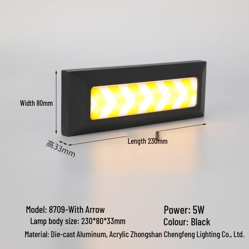 Waterproof LED Step Light for Outdoor Ramps & Corners, Die-Cast Aluminum Plinth Light