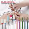 13 pcs Professional Ceramic Nail Drill Bit Set with Box - Electric Manicure Nail File Bit for Acrylic Gel, Nails