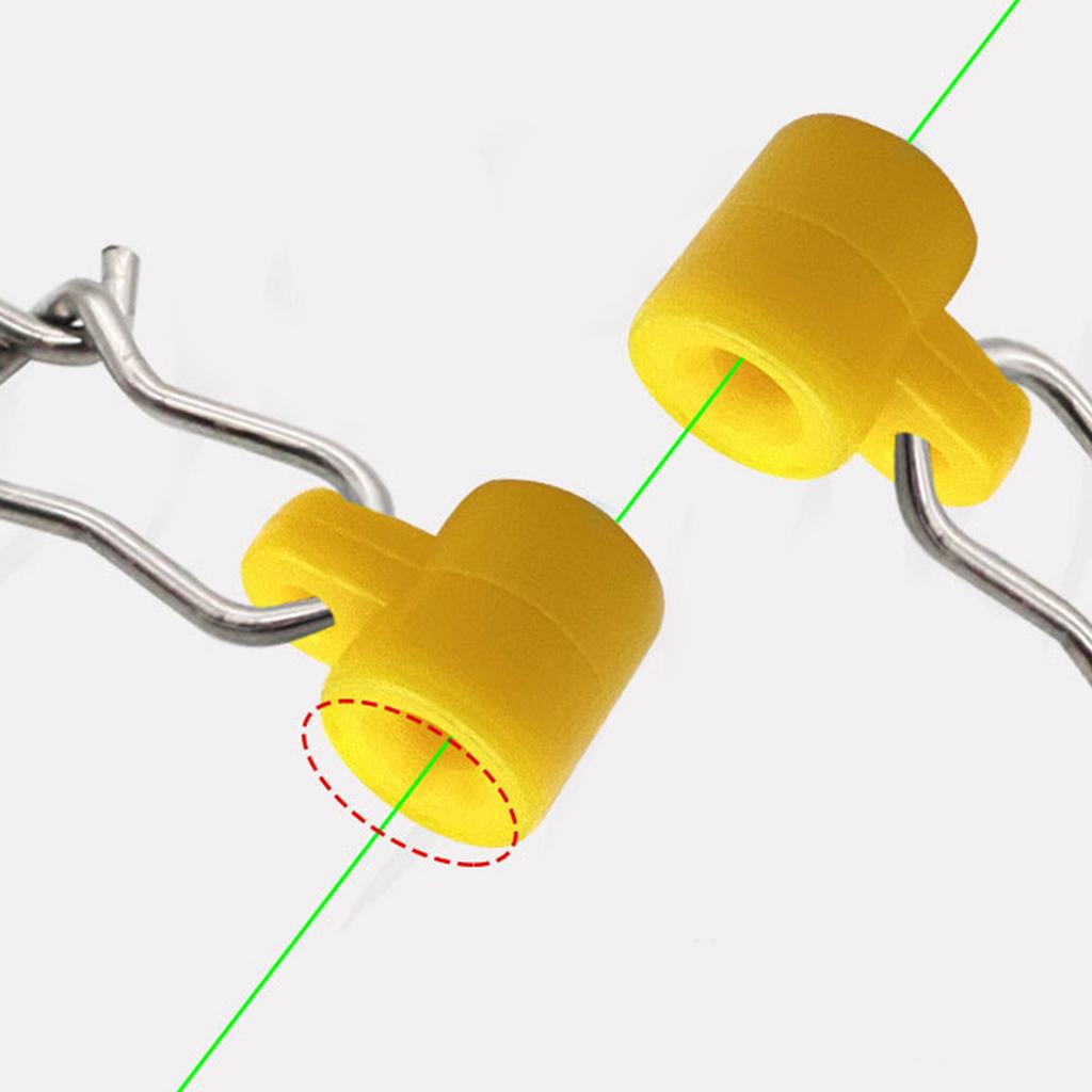 50pcs Duo Lock Snap Fishing Line Sinker Slides Sinker Line Connector Sinker Slider Swivel Saltwater Fishing Accessories