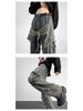 Jeans Dritti a Gamba Larga Americani Retro 2024 – Stile Estivo High Street, Vestibilità Ampia, Design di Nicchia
