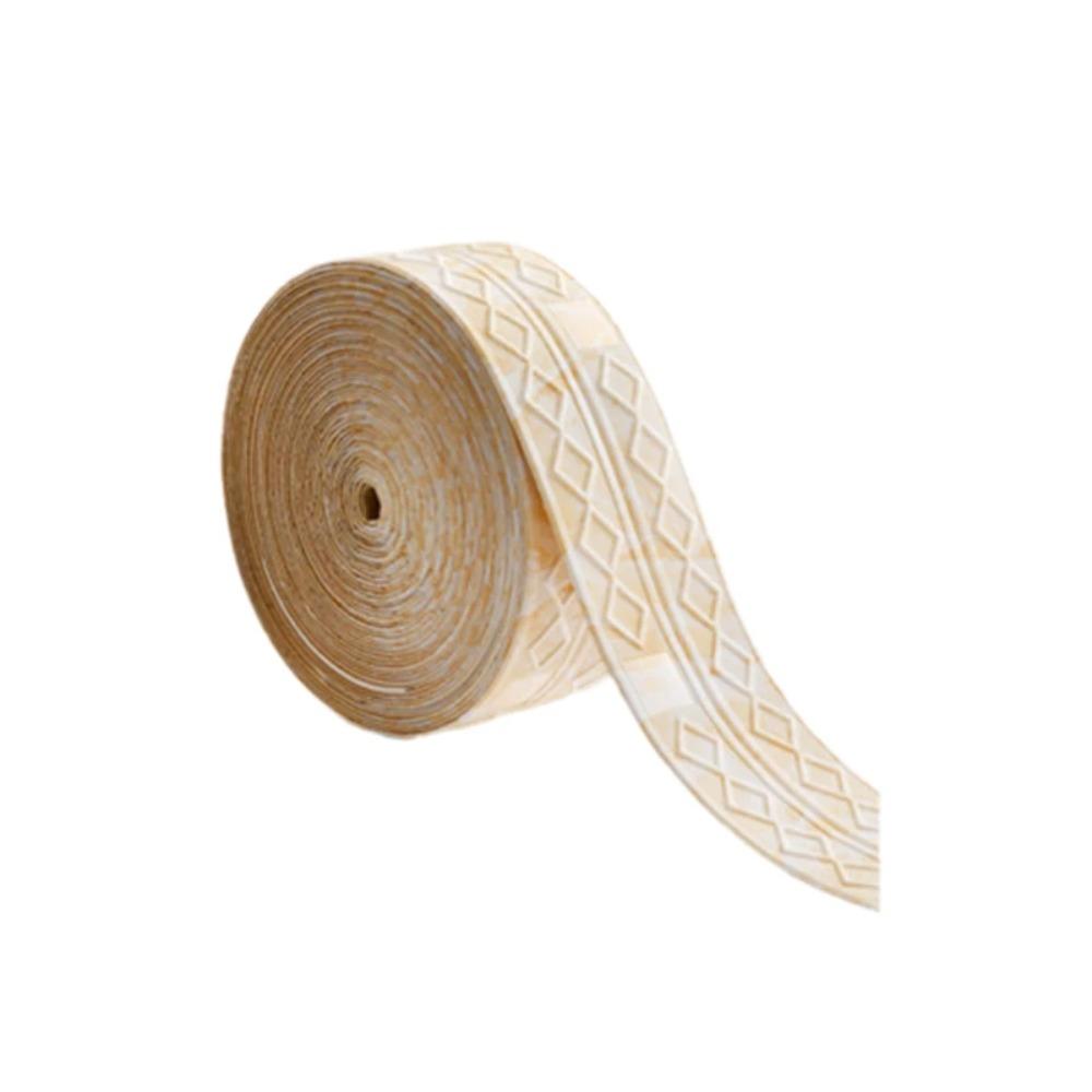 9.2M New Self Adhesive Wall Skirting Border Waterproof Anti-collision 3D Diamond Wallpaper Baseboard Waistline Home