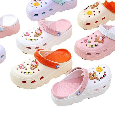 Summer Women Beach Sandals Light Weight Hollow Slippers Summer Outside Soft Quick Dry Flat Anti-slip Garden Ladies Shoes