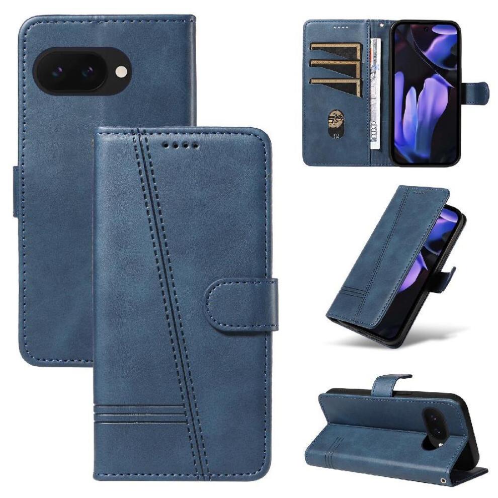 (Blue) Filp Case for Google Pixel 9a Wallet Phone Case 