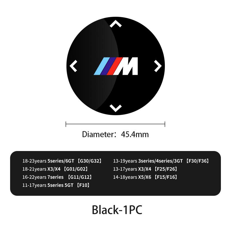 2025 Hot Multimedia Knob Button Cover Interior Sticker For Bmw M Performance M2 M3 M4 M5 M6 1 2 3 4 5 7 Series X4 X5 X7 F10 E39