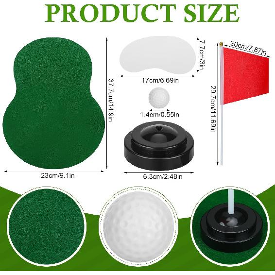 4 Set Golf Centerpieces Table Decorations Golf Party Supplies Including Ball Sand Trap Red Flag Plastic Flag Stand for Sport Themed Birthday Party