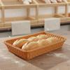 Rectangular Woven Fruit Basket Large Capacity Imitation Rattan Easy To Clean Bread