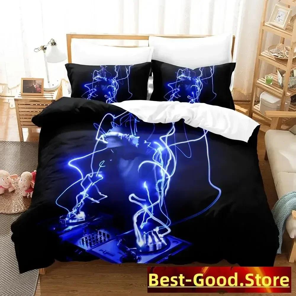Personality Music DJ Rock Bedding Set Printed Bed Set With Pillowcase Bed Duvet Cover Single Double Queen Super King Size