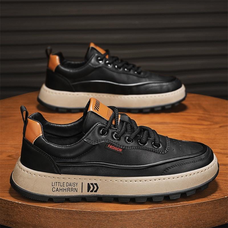 

CYYTL Мужская обувь Кожаные кроссовки Повседневная обувь для улицы Платформа Модная обувь для скейтборда Роскошные дизайнерские спортивные туфли для ходьбы Бег Мужской теннис 44