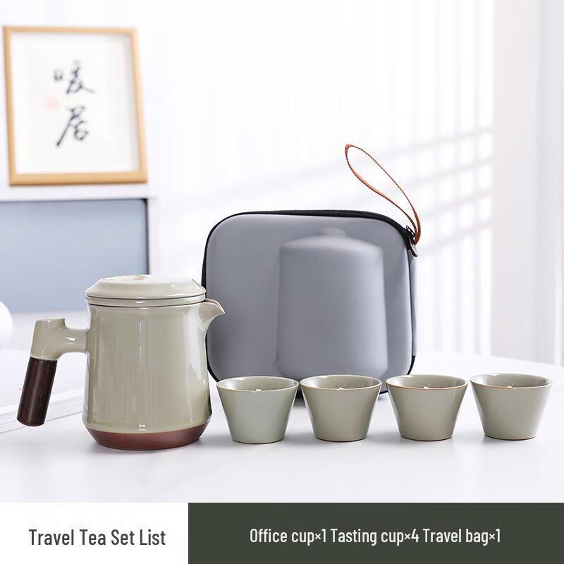 Naijiang Portable Outdoor Ceramic Gongfu Tea Set