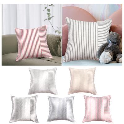 Solid Luxury Corduroy Striped Square Cushion Covers Soft Splicing Throw Pillow Covers for Couch Bed Chair Cushion Pillowcase