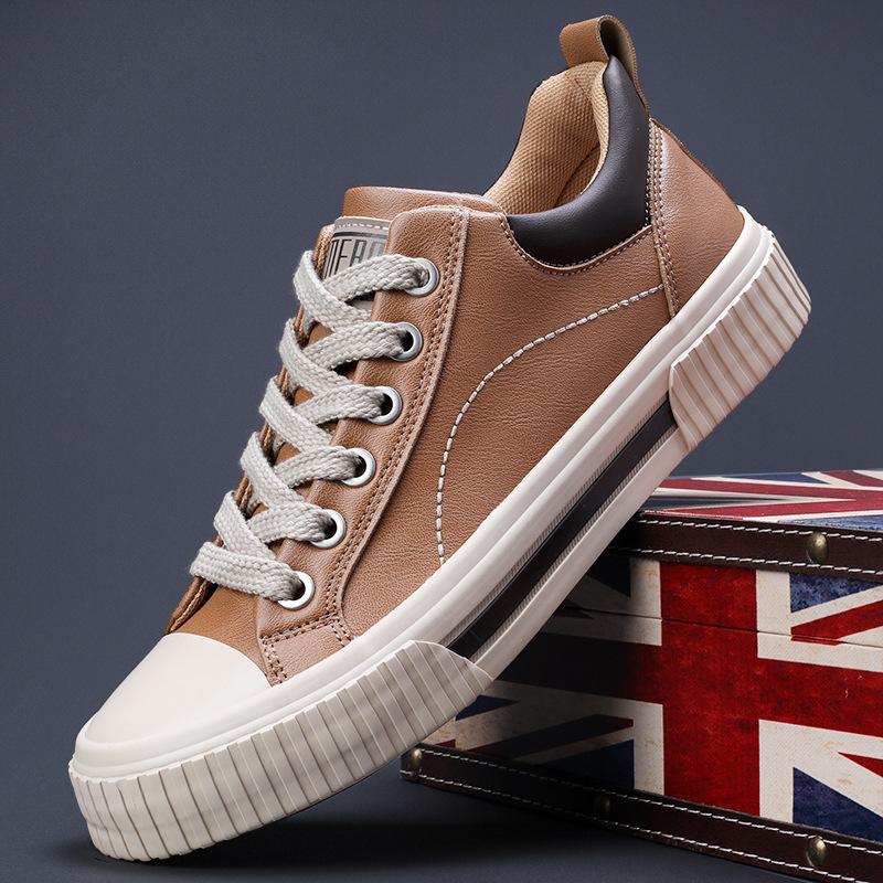 Frühling Neue Herrenschuhe Koreanischer Stil Vielseitige Mode Trendige Herren Lederschuhe Nischendesign Bequeme Schuhe Herren