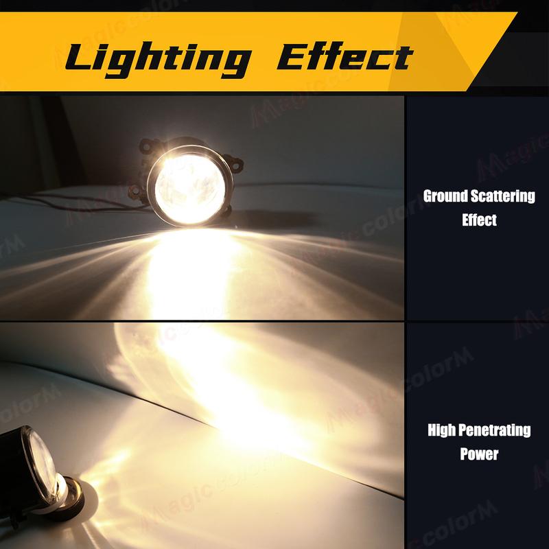 Fog Lamp For Suzuki Swift 2018  LED Foglights Front Bumper Fog Lamp Assembly Halogen Bulb with Cover Grill Bezel Kit 12V