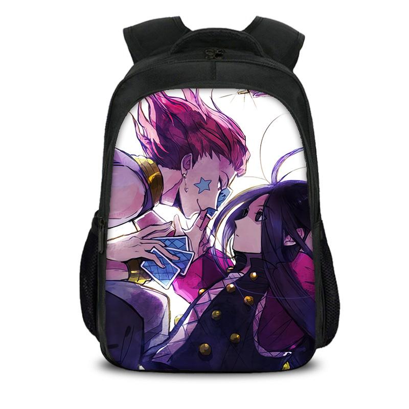 HUNTER × HUNTER Double Layer Backpack Anime Printed Lightweight Kindergarten Primary School Boys and Girls Best Birthday Gift
