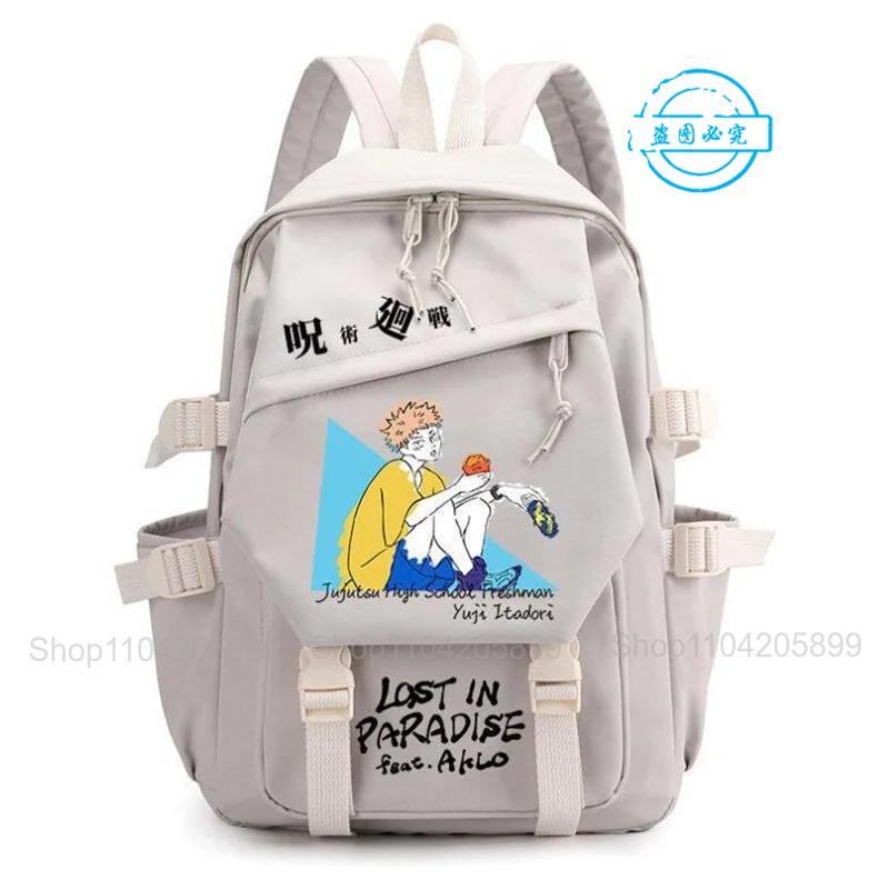 Jujutsu Kaisen Backpack Anime Mochila Boys Girls Schoolbag Laptop Bags Gojo Satoru Cartoon Fashion Outdoor Travel Bookbag Gift