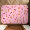 Anime M-Magical S-Sakura Floor Mat Soft Flannel Floor Mat  Suitable for Entryways, Living Rooms, Bedrooms, and Bathrooms