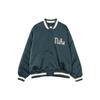 Solid Color Letter Print Concealed Button Slim Fit Long Sleeve Jacket Men Jackets Green FQ7970-328