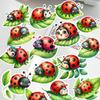 20 Pezzi Autoprodotto Acquerello Cartone Animato Coccinella Foglie d'albero Scrapbooking Adesivi / Decorativi / Fai da te Artigianato Album Fotografici journaling