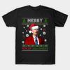 Asian Size Cotton Unisex Tshirt Print T-shirt Merry 4Th Of Halloween Funny Joe Biden Christmas Ugly Sweater T-shirt No-Cut Print Regular Fit