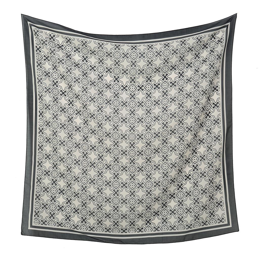 Neuer floral bedruckter 110 Quadratischer Schal Damen Muslimische Hijabs Schal Halstuch Halstuch Schals Kopftuch Bandanas Stirnband Stirnbänder