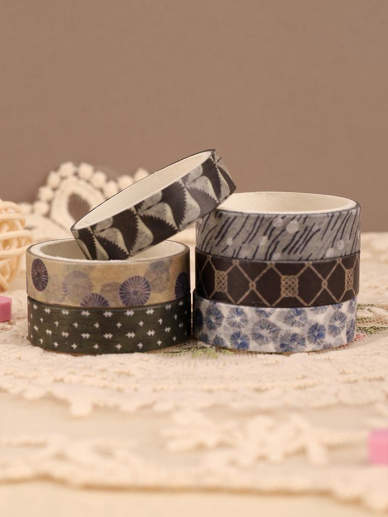 10rolls/box Geometric washi tape Scrapbooking Supplies Adhesiva Decorativa School Supplies washi tape Back-to-School Gifts