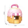 Dollhouse Toy Dessert House Simulation Villa Castle With Music Portable Doll House Playset Toy With Accessories Gifts For Kids