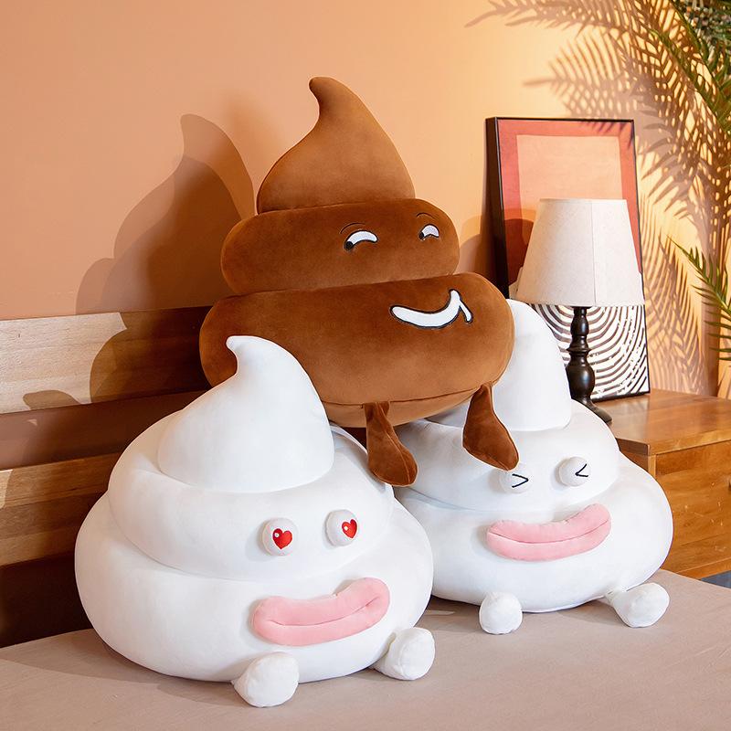 25/35cm Soft Poop Pillow Poop Poop Plush Toy Poop Doll Doll Dung Bucket Doll Creative Funny Home Decor Prank Gift Kids Girl