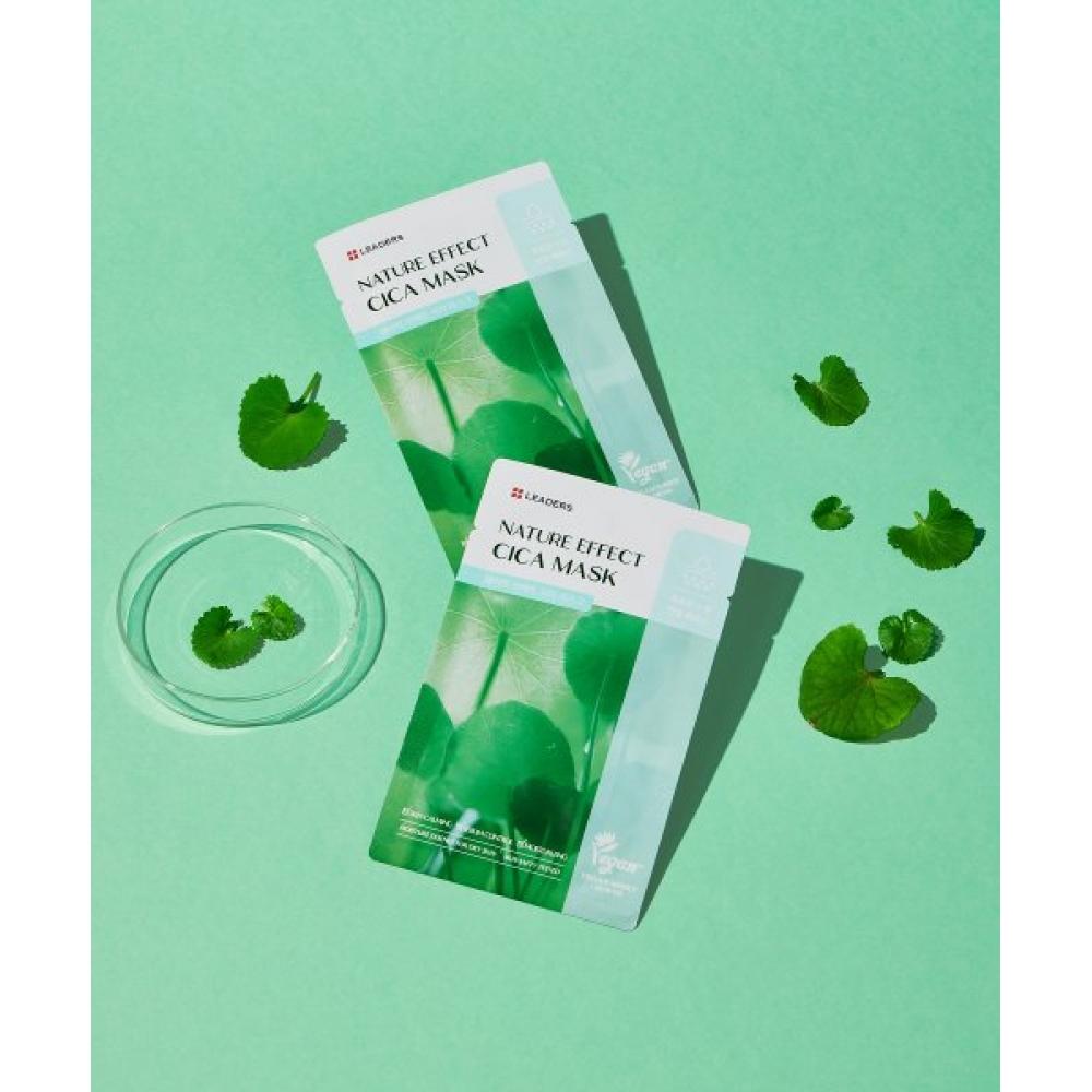 Leaders Cosmetics Leaders Nature Effect Cica Mask 10 Sheets