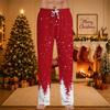 Men's Christmas Printed Pajama Pants for Casual Sleep