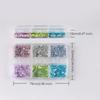 12 Grids Sparkling Mini Hexagon Nail Glitter Sequins DIY Shiny Manicure Decor for Party Festival Nail Makeup