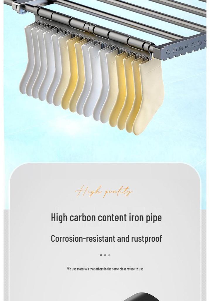 Retractable Balcony Drying Rack for Clothes, Shoes & Radiator Rails