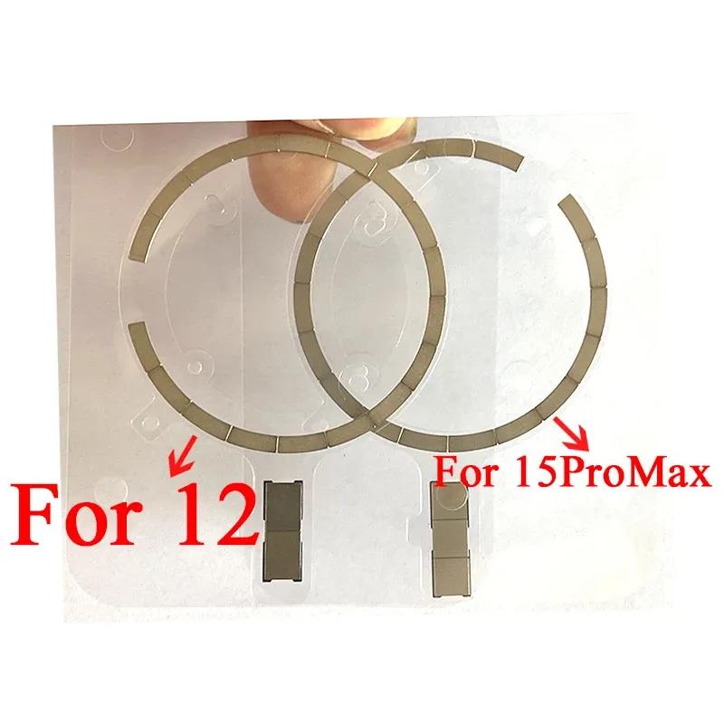 

1/2/3 Pcs Back Housing Magnatic Replacement For iPhone 12 13 14 15 Pro Max Rear Cover Back Glass Wireless Charging Magnet Repair 1 Pcs