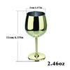 6Pcs Mini 70ml Stainless Steel Glass 2oz Cocktail Creative Metal Bar Restaurant Champagne Glass Red Wine Glass Barware Cup