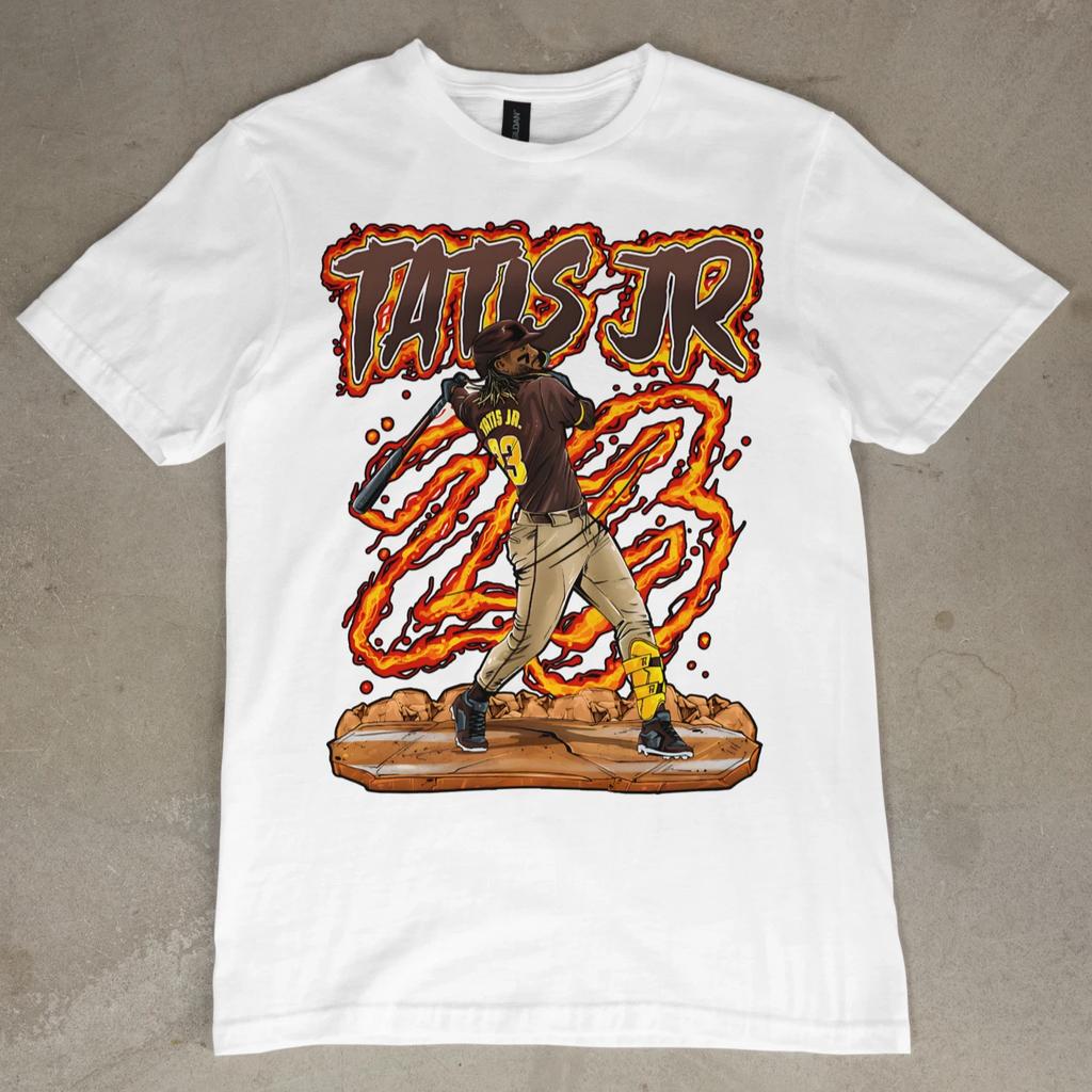 Fernando Tatis Jr T-Shirt San Diego Padres Jersey Baseball Graphic Tee Vintage