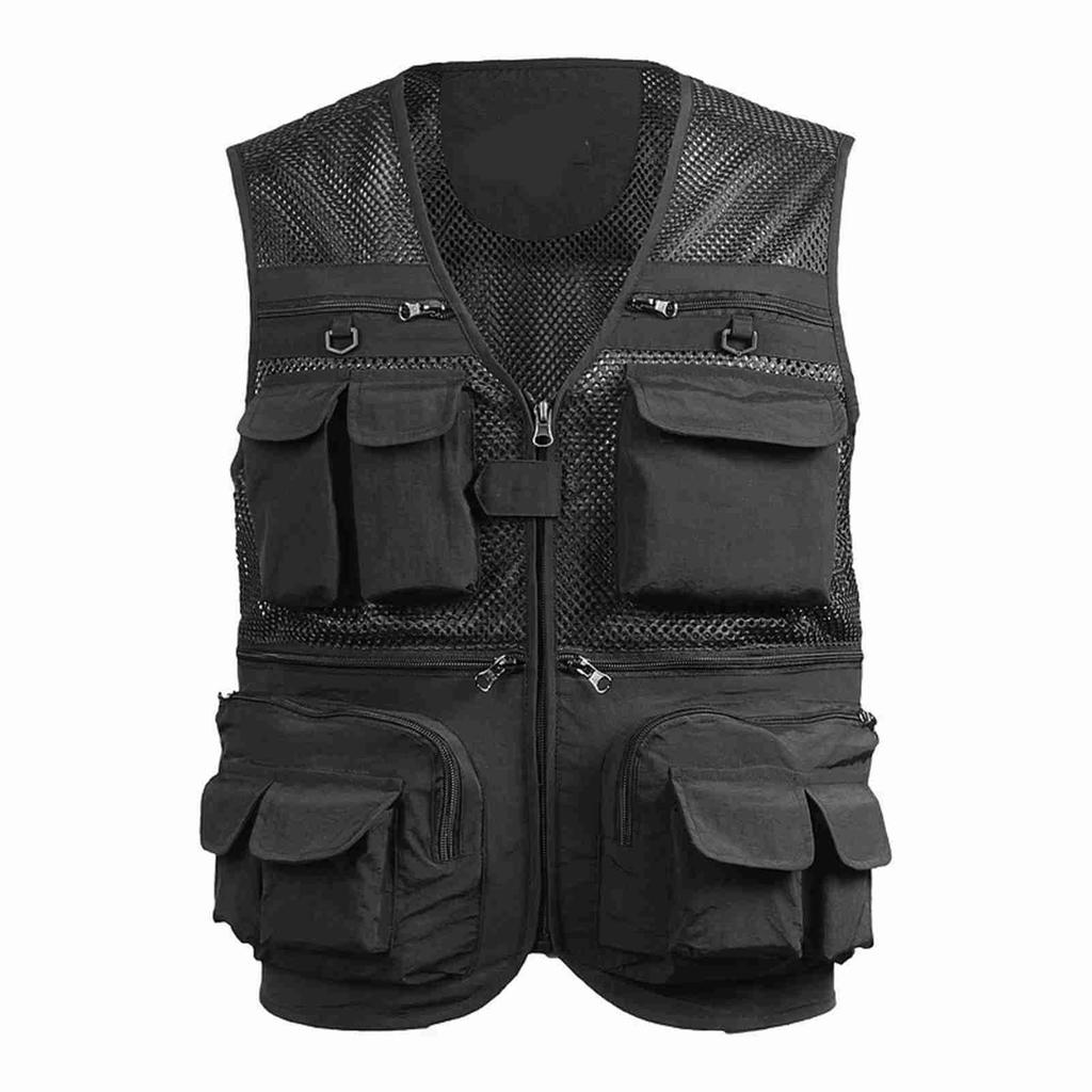 Fishing Mesh Vest Fishing Vest Breathable Fishing Travel Mesh Vest with Pockets Work Vest for Outdoor Activities