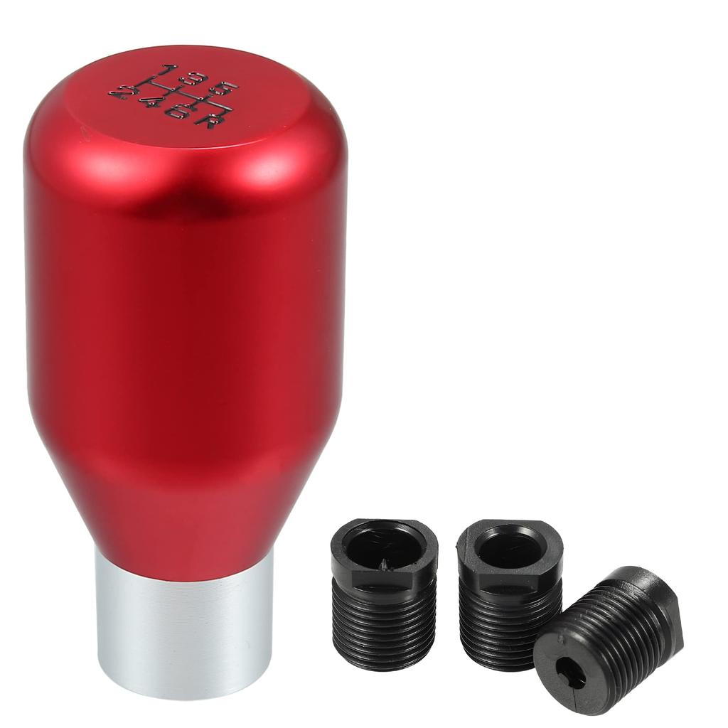 A ABSOPRO Car Auto Gear Shift Knob Stick Shifter Handle 6 Speed Universal Car Shift Knob Red