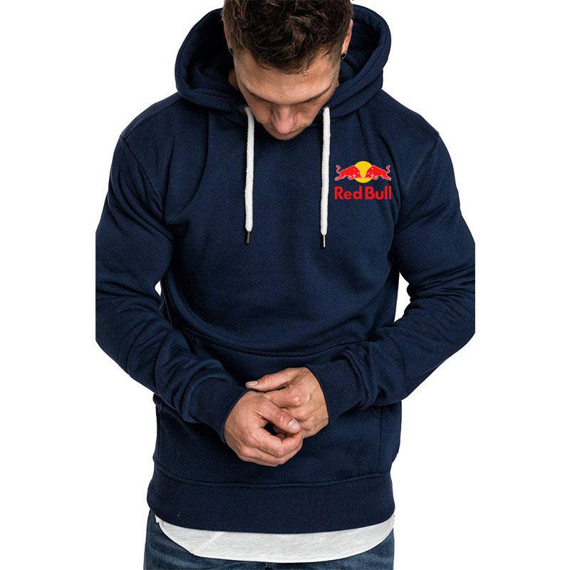 Red Bull Logo Men's Hoodie Pullover Casual Sportswear for Spring Autumn 2025 Running Cycling Wear Basketball Fashion Sweatshirt