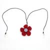 Hearing Aid Lanyard Clip Prevent Lost Cute Red Flower Hearing Aids Holder for Children Teens