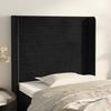 Vidaxl Wingback Headboard, Black, 103X16X118/128 Cm, Velvet