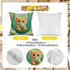 Cat, Rabbit, Chicken, Sheep Digital Printing Pillow Cover Short Plush Suitable Living Rooms Bedrooms Sofas Throw Cushion Cover